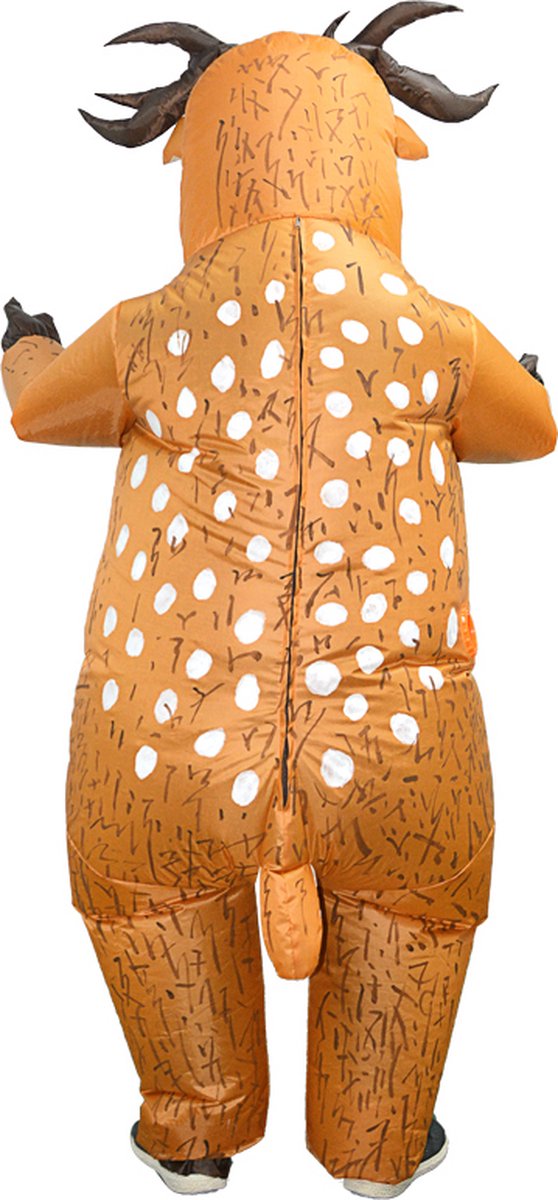 Bambi Onesie Kinderen Hert Kostuum Pak Hertenpak Kind Oranje Pyjama