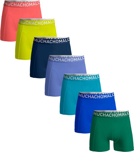 Muchachomalo Heren Boxershorts - 7 Pack - Maat M - 95% Katoen - Mannen Onderbroeken