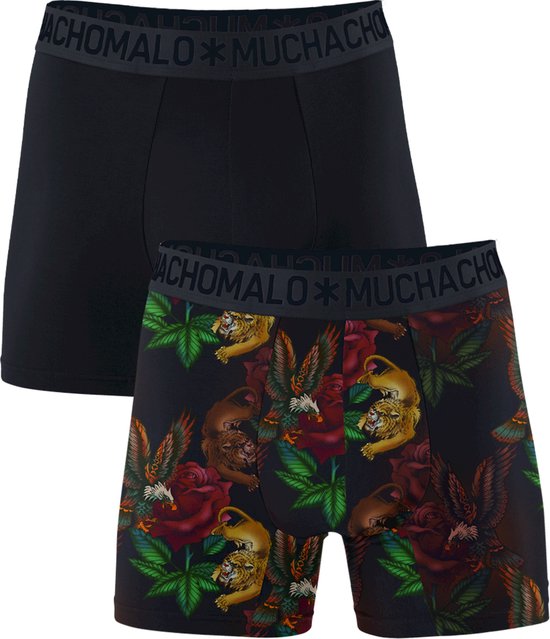 Muchachomalo-Lot de 2 boxers garçon-Ceinture douce-Coton élastique - Taille 104
