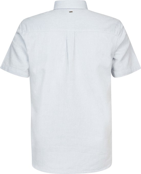 Petrol Industries - Heren Overhemd met korte mouw - Blauw - Maat XL