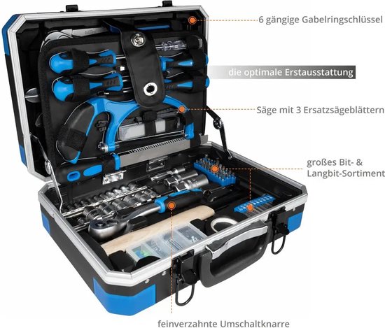 Gude 241 delig gereedschapskoffer - GWZK 241 - gereedschapsset in koffer  -... | bol.com
