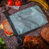 NEEDED BREAD Lunch Box Réutilisable (30x20cm) - Hermétique - 100% RPET - Lunch Box Adultes - Lunch Box Enfants - Foodwrap - Lunch Box - Vert Pastel