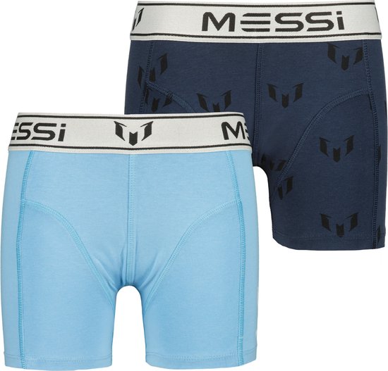 Vingino jongens Messi ondergoed 2-pack boxers Dark Blue
