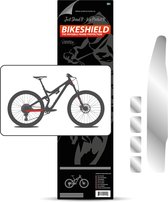 Bikeshield frame bescherming Stay/head shield kit glossy protectie sticker | fiets folie | ketting | kabel | schuren | krassen | steenslag