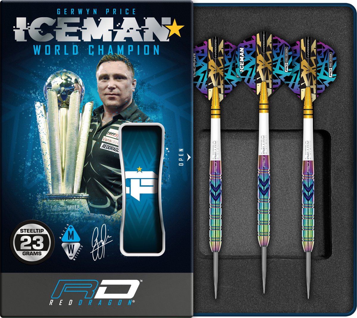 Red Dragon Gerwyn Price Ionic 90% - Dartpijlen
