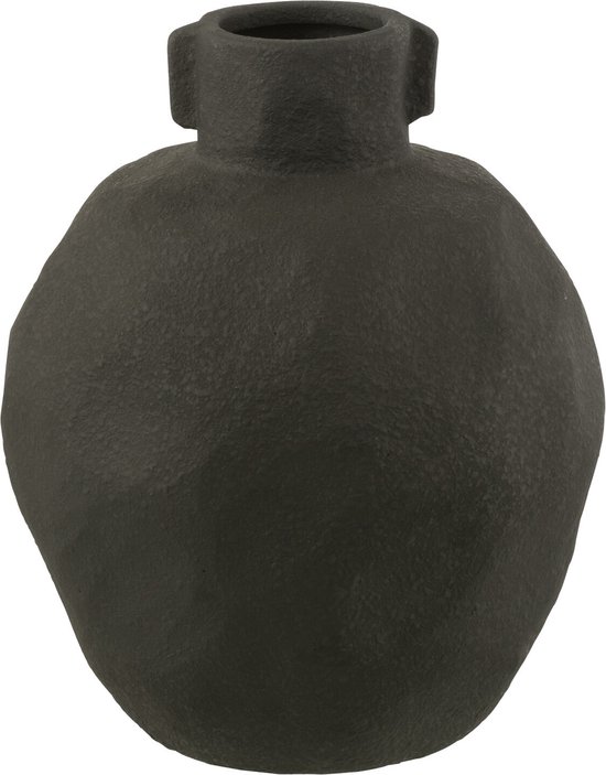 J-Line Vase Leity Argile Noir