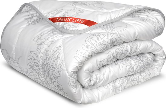 Medicline - Dekbed 200 x 220 cm - Matériau de revêtement en microfibre - Anti-allergique lavable jusqu'à 30 degrés