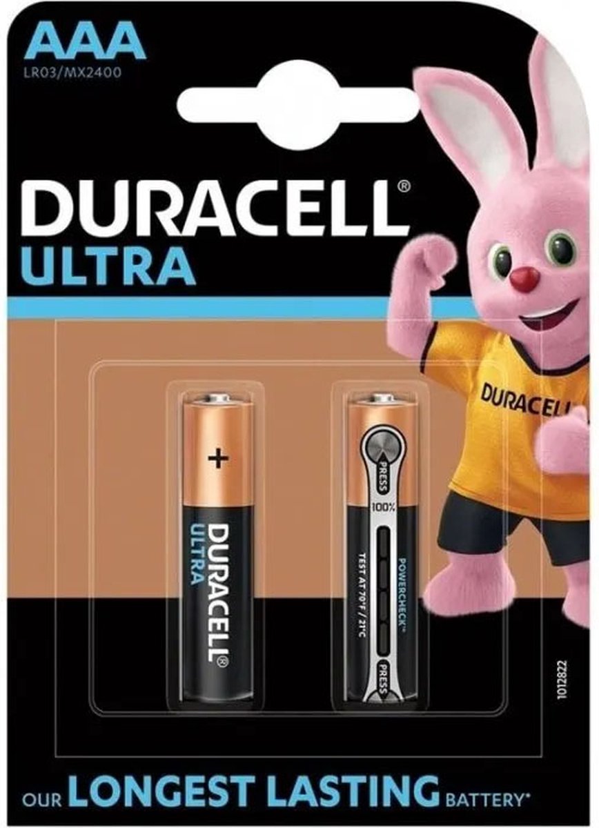 Duracell DRBLR3UP2 - AAA Alkaline batterij - Grote lading - Met powercheck - 2 Stuks