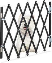 Barrière pour chien extensible Relaxdays - harmonica - barrière d'escalier pour chien - porte de barrière de sécurité