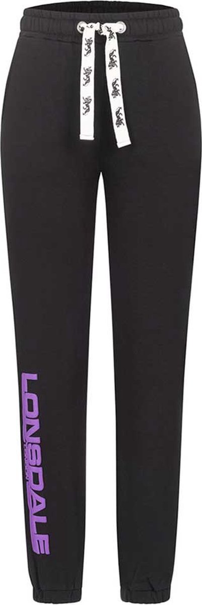 LONSDALE Fillyside Joggingbroeken Dames - Black / Purple / White - XL