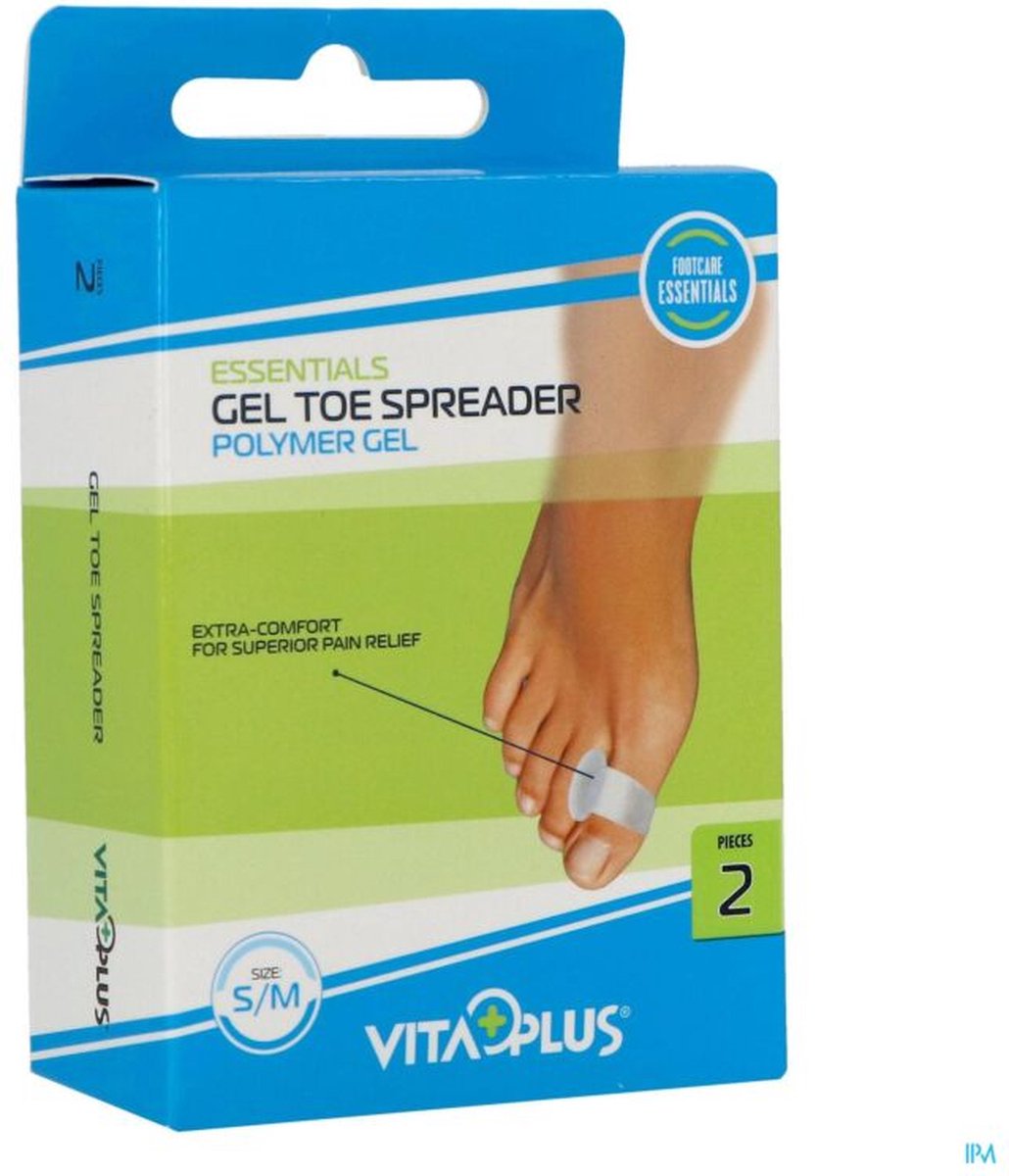 Goedkoopste Vitaplus Gel teenspreider breed maat S/M