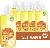 Bol.com Robijn Collections Zwitsal Wasverzachter - 8 x 33 wasbeurten - Voordeelverpakking aanbieding