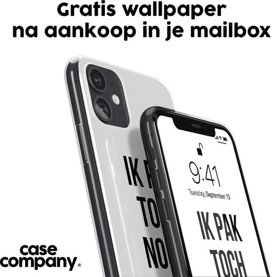 Case Company® - Coque Google Pixel 6a avec cordon - Je ne décroche jamais - Coque de téléphone avec cordon Zwart - Protection sur tous les côtés et sur le bord de l'écran