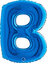 Folieballon 100cm letter B blauw
