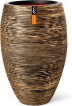 Capi Europe - Vase elegant deluxe Rib NL - 55x85 - Goud - Ø d'ouverture - Pour l'intérieur et l'extérieur - Garantie à vie - Incassable - 100% Recyclable - KBGR1132