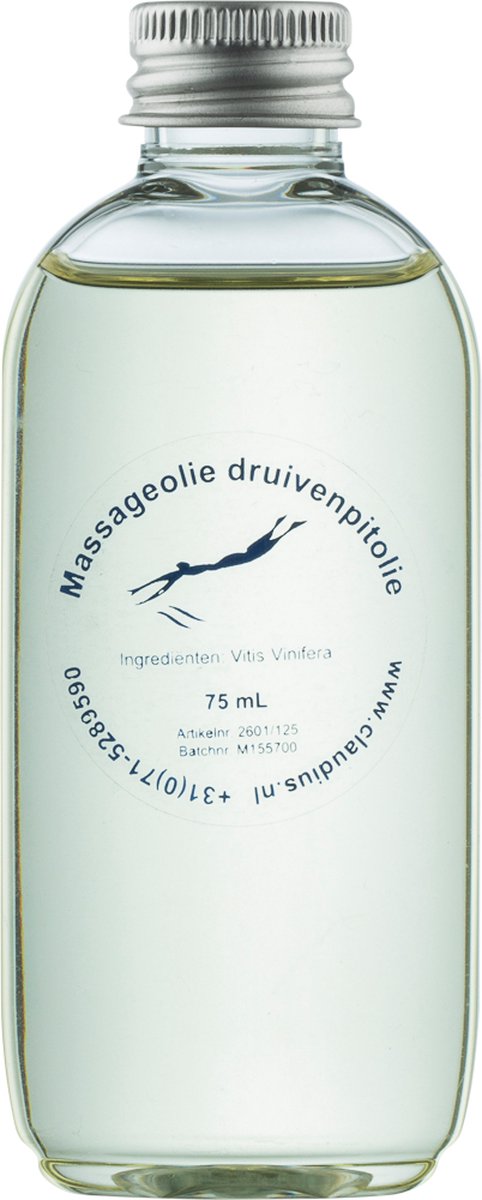Goedkoopste Druivenpitolie 75 ml - 100 Natuurlijk - biologisch en koudgeperst - grapeseed oil - set van 5 stuks