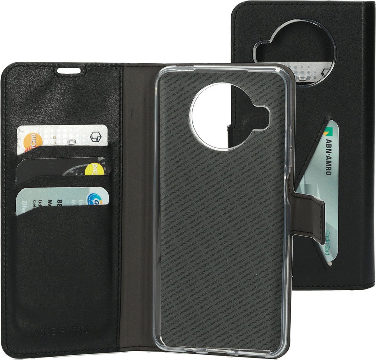 Xiaomi Mi 10T Lite Hoesje - Premium Wallet/Boekhoesje - Eco Leer - Magneet Sluiting - Opberg vakken - Zwart - Mobiparts