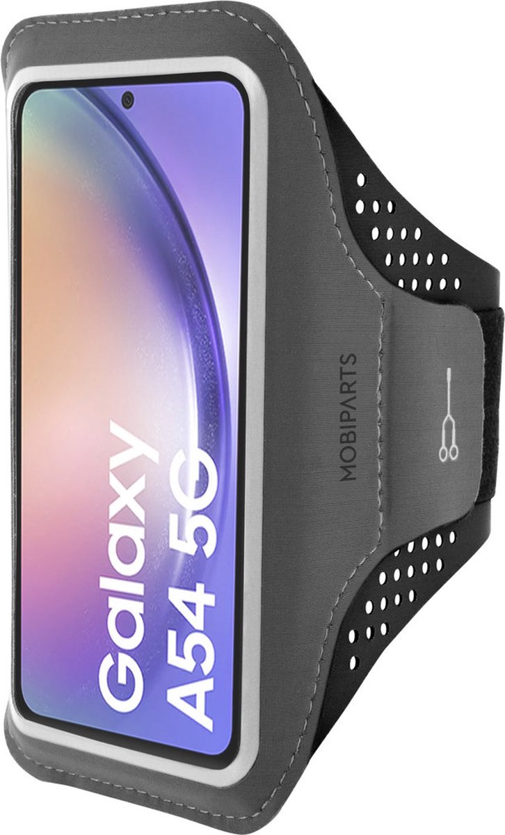 Mobiparts Comfort Fit Sport Belt geschikt voor Samsung Galaxy A54 - Zwart