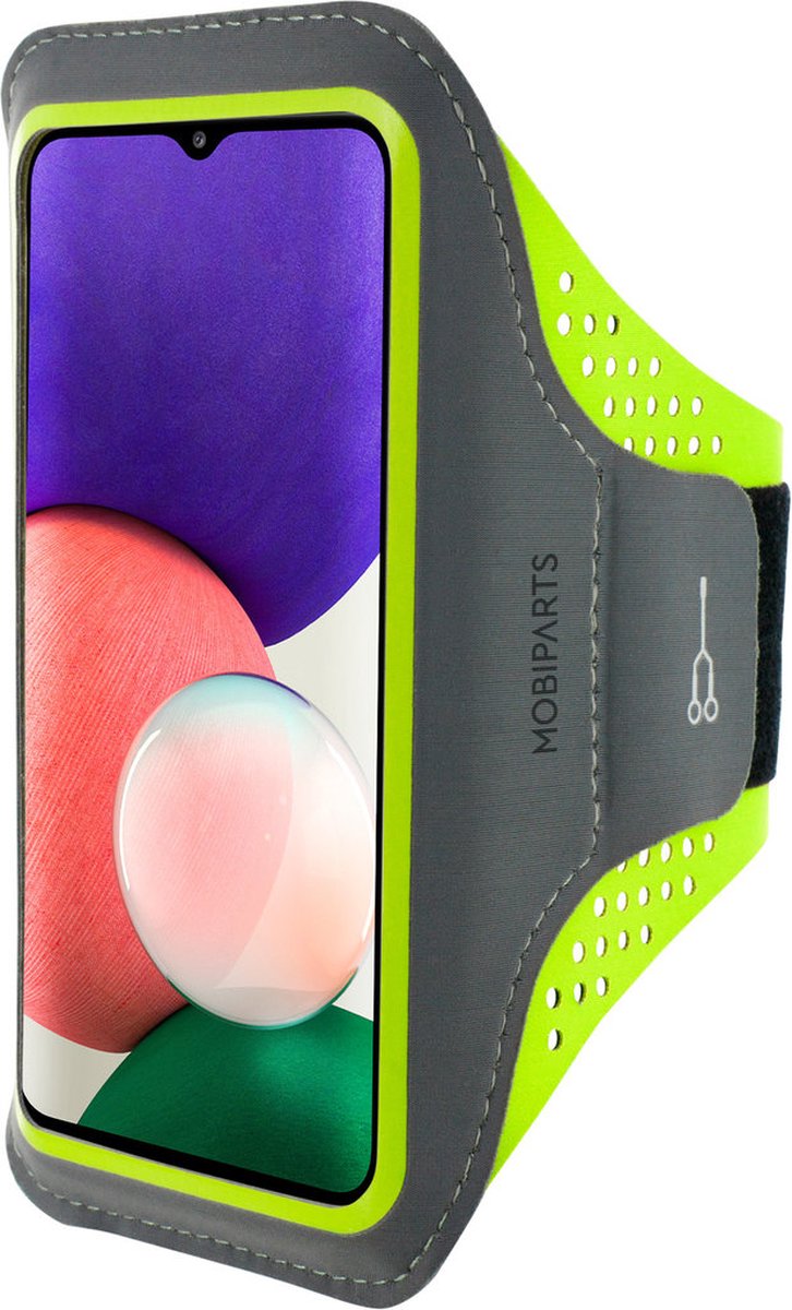Hardloop Sportarmband geschikt voor Samsung Galaxy A22 5G - Groen - Mobiparts