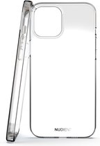 Nudient Glossy Thin Case Dun Hoesje Geschikt voor iPhone 12 Pro Max Transparant