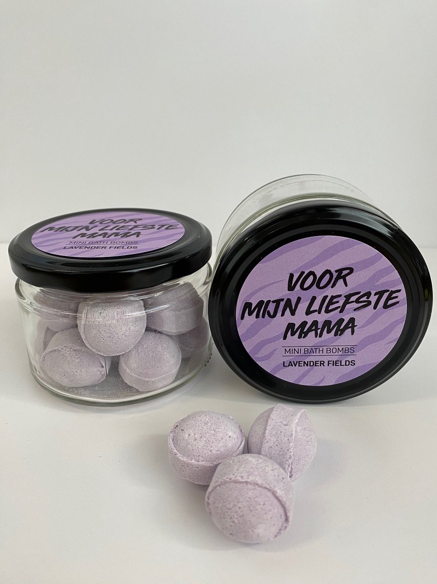 Goedkoopste Mini bath bombs in glazen potje Voor mijn liefste mama