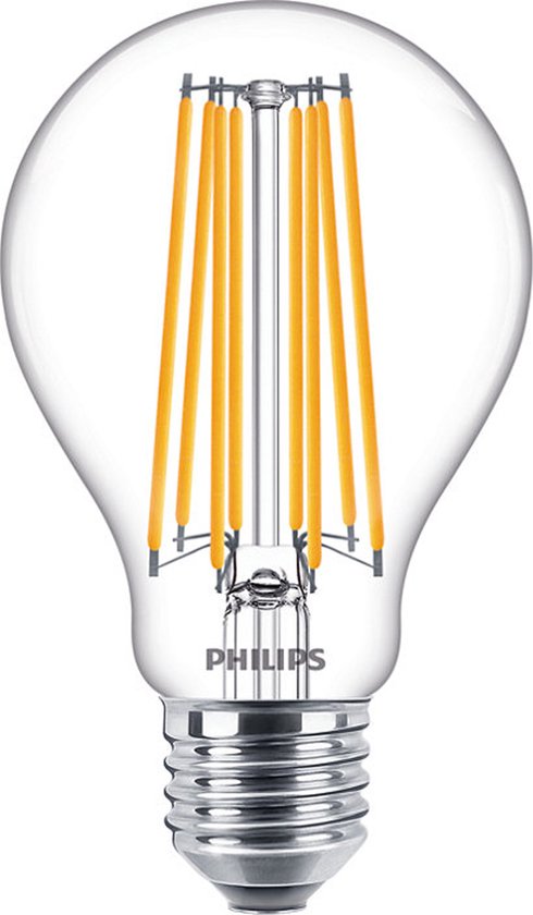 Philips Corepro LEDbulb E27 Peer Helder 17W 2452lm - 827 Zeer Warm Wit | Vervangt 150W