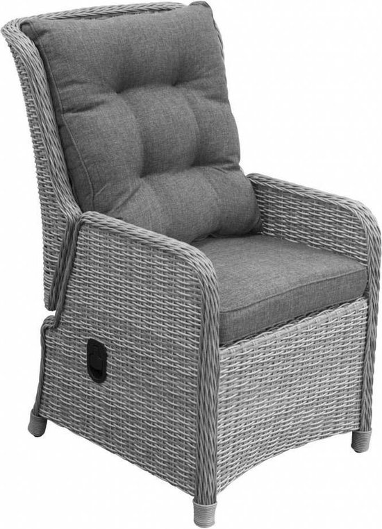 Verstelbare tuinstoel Dublin | Mystic Grey | Wicker