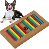 Relaxdays jeu de réflexion chiens - jouets pour chiens intelligence - puzzle chien - puzzle alimentaire