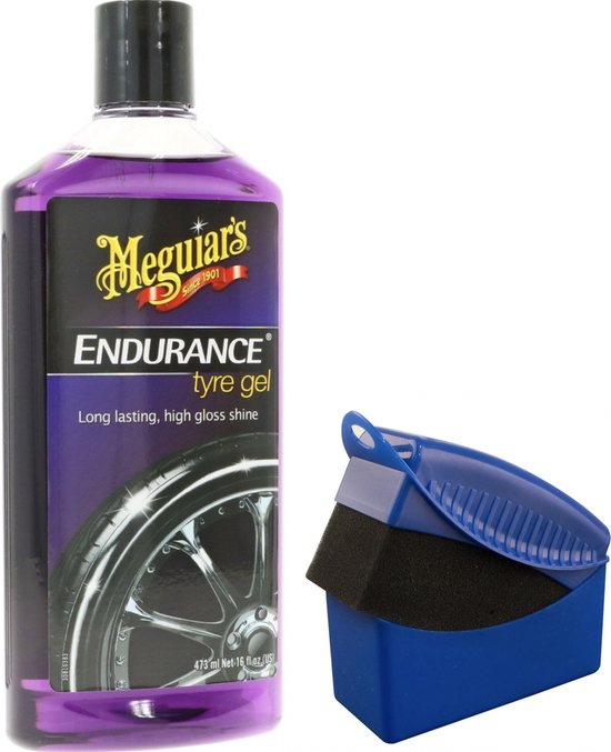 Meguiar's Endurance High Gloss Tyre Protection Gel + luxe aanbreng spons