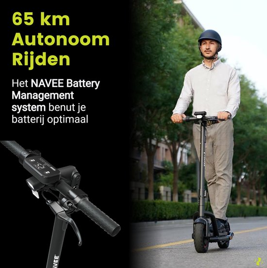 NAVEE N65 Scooter électrique pliable 10 pouces Moteur 500W 25km/h Batt –  Kugoo Officiel