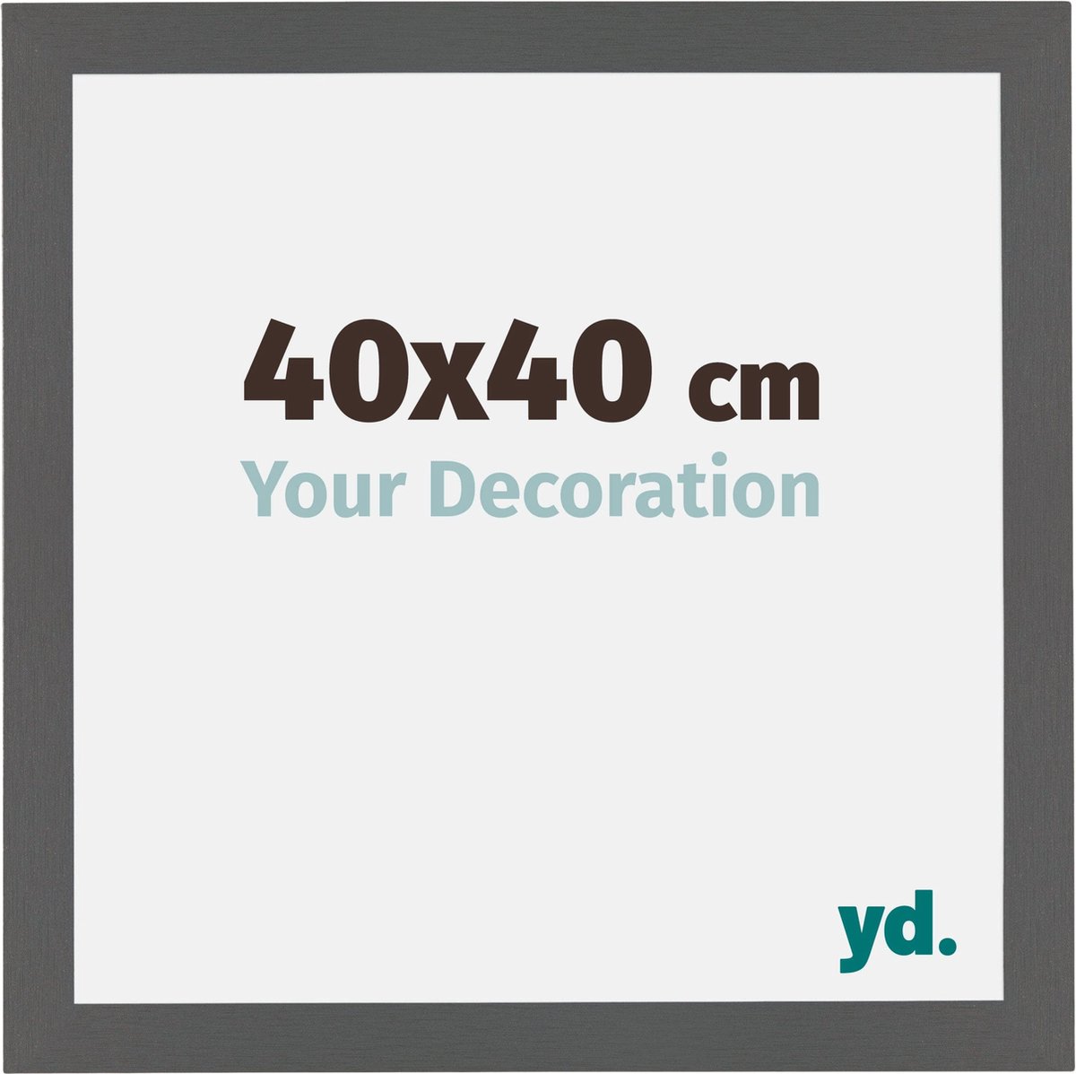 yd. Your Decoration - Fotolijst 40x40 cm - MDF - Antraciet - Mura
