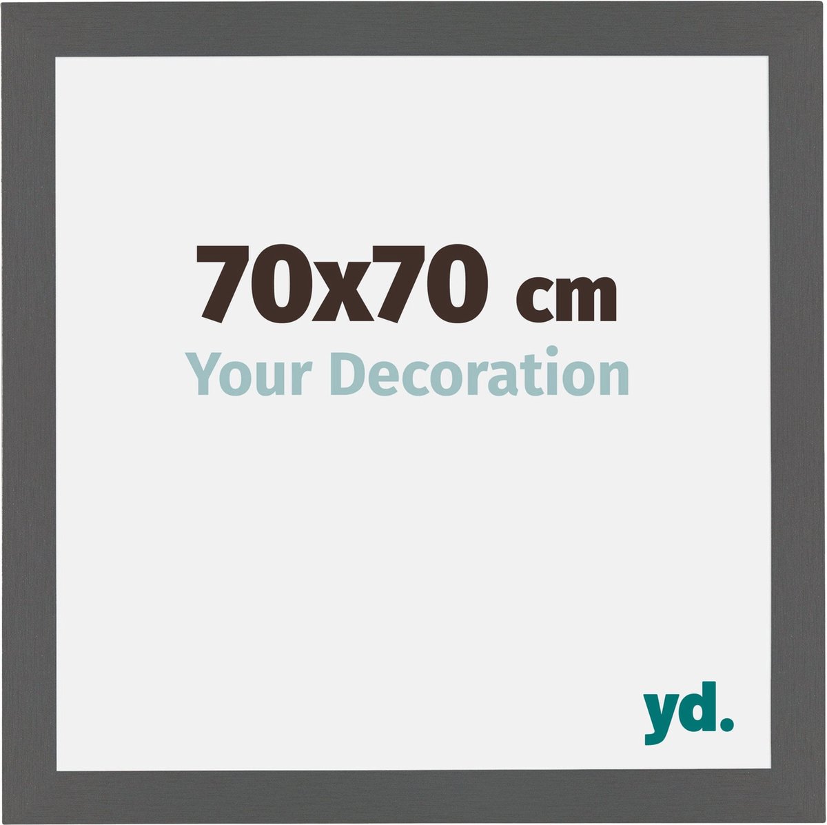 yd. Your Decoration - Fotolijst 70x70 cm - MDF - Antraciet - Mura