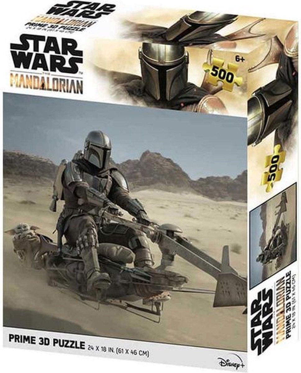3D Image Puzzel - The Mandalorian Speeder (500 stukjes)