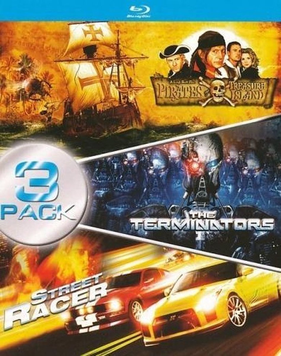 box set: pirates treasure island & the terminators & street racer