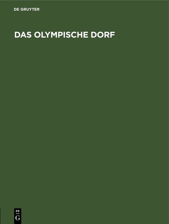 Das Olympische Dorf - cover