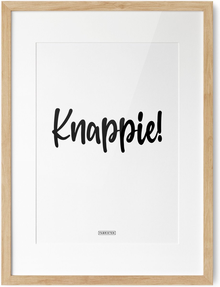 Fabrikten Tekstposter Knappie! - A3