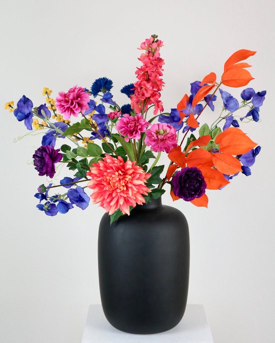 Zijden Boeket- zijden bloemen- 60-70 cm hoog – 12 stelen- boeket – kunstbloemen- als... | bol.com