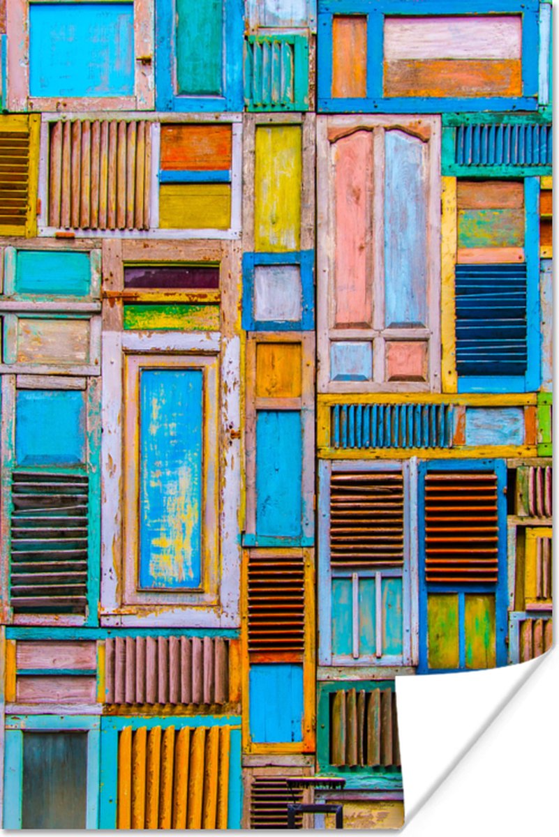 Deuren - Blauw - Abstract - Architectuur - Neon