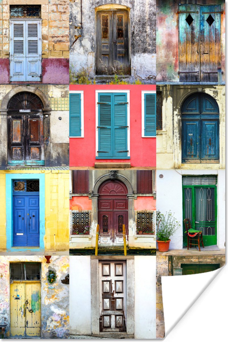 Deuren - Regenboog - Architectuur - Collage