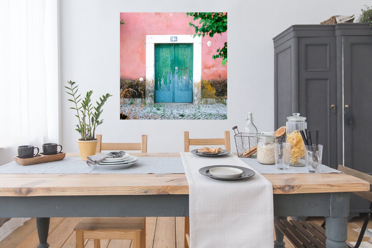 Deur - Groen - Roze - Verf