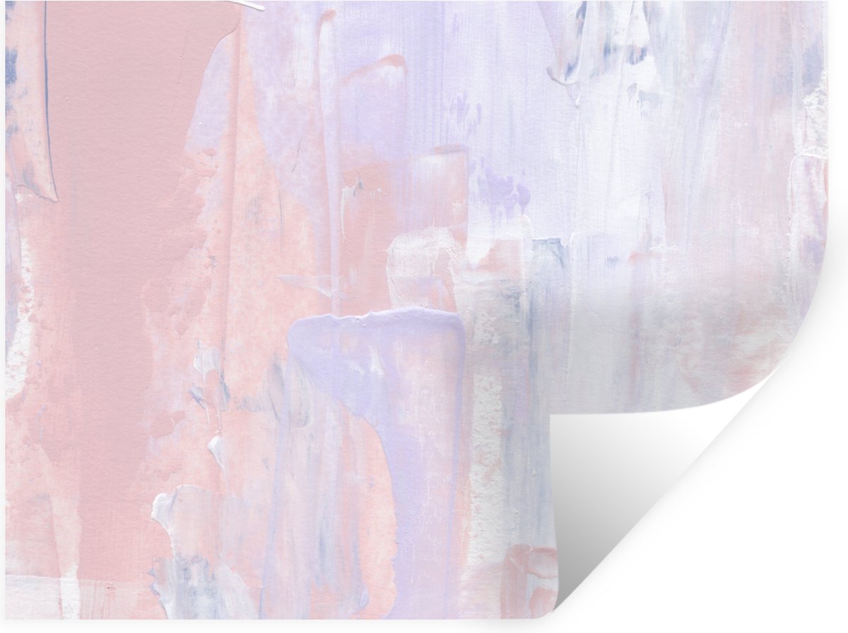 Muurstickers - Sticker Folie - Verf - Pastel - Design - 80x60 cm - Plakfolie - Muursticker