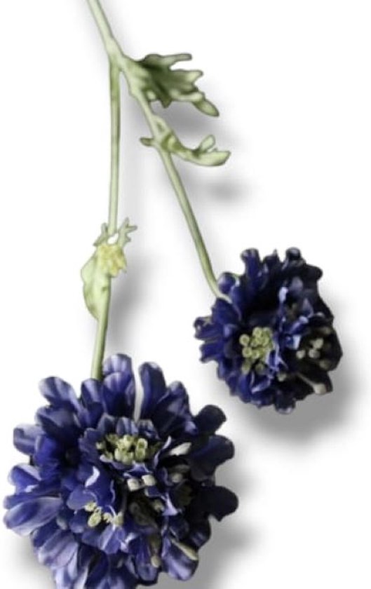 Scabiosa - 69CM blauw - duifkruid - nepbloem - nepbloemen - kunstbloemen - scabiosa blauw - zijden bloemen - zijde - bloemen voor boeket - bloemen boeket - kunstbloem - cadeautje - cadeau - moederdag - cadeautje vrouw