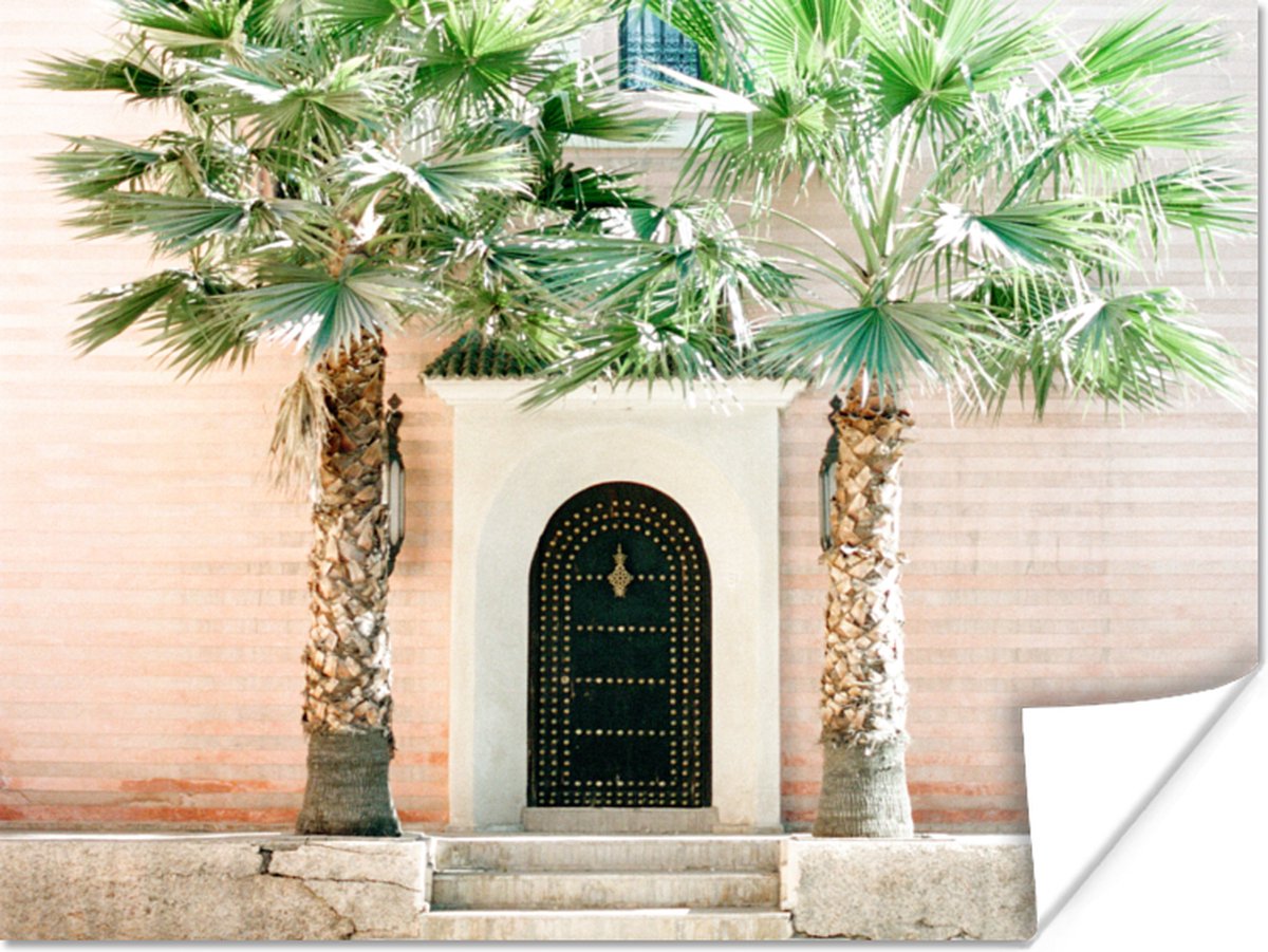 Deur - Marrakesh - Palmboom - Wit - Tropisch