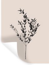 Muurstickers - Sticker Folie - Planten - Groen - Natuur - 60x80 cm - Plakfolie - Muurstickers Kinderkamer - Zelfklevend Behang - Zelfklevend behangpapier - Stickerfolie