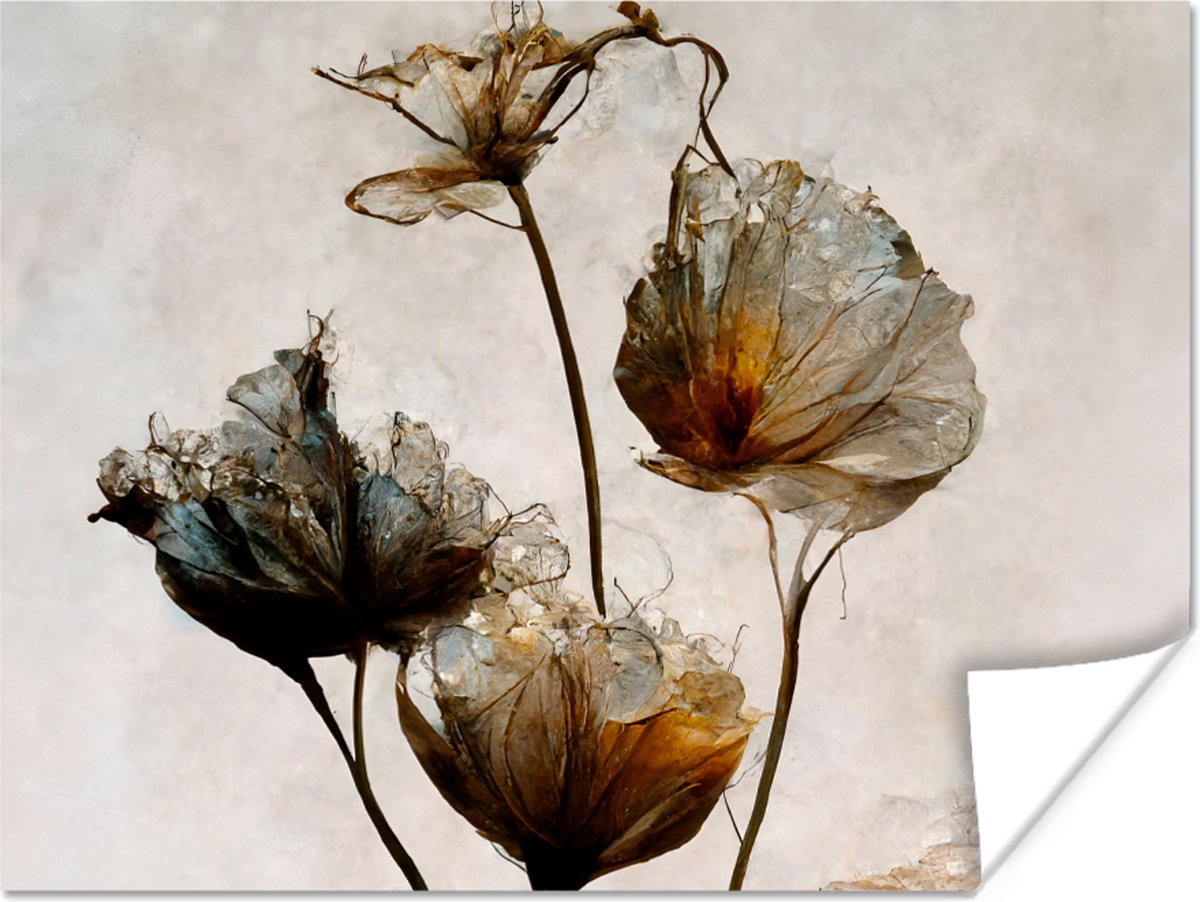 Vintage - Bloemen - Planten - Abstract