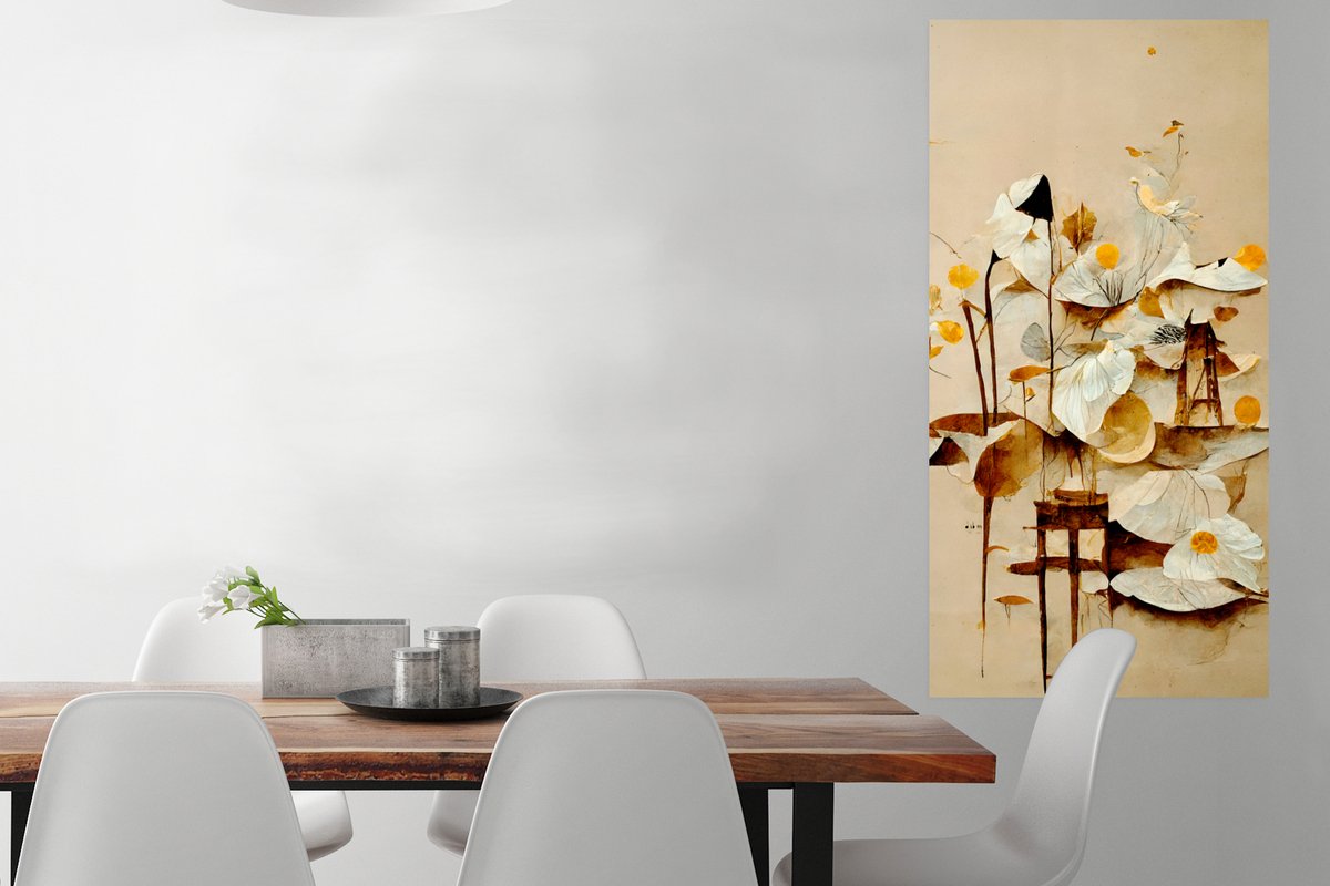 Bloemen - Wit - Planten - Vintage