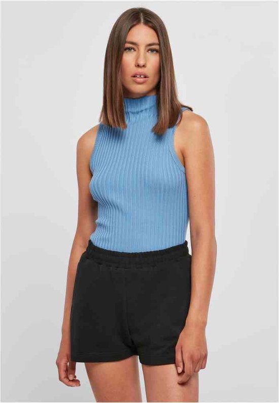 Urban Classics - Rib Knit Sleeveless Bodysuit - XS - Blauw