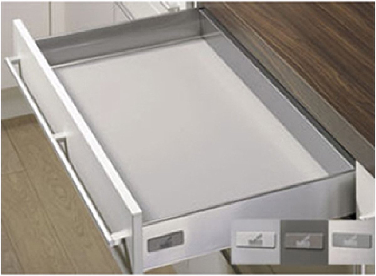 Hettich innotech ladezijkant 520mm zilver77909 ( a 1 st )