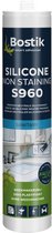 Bostik sanitairkit S960 sil. n-staining wit koker 310ml