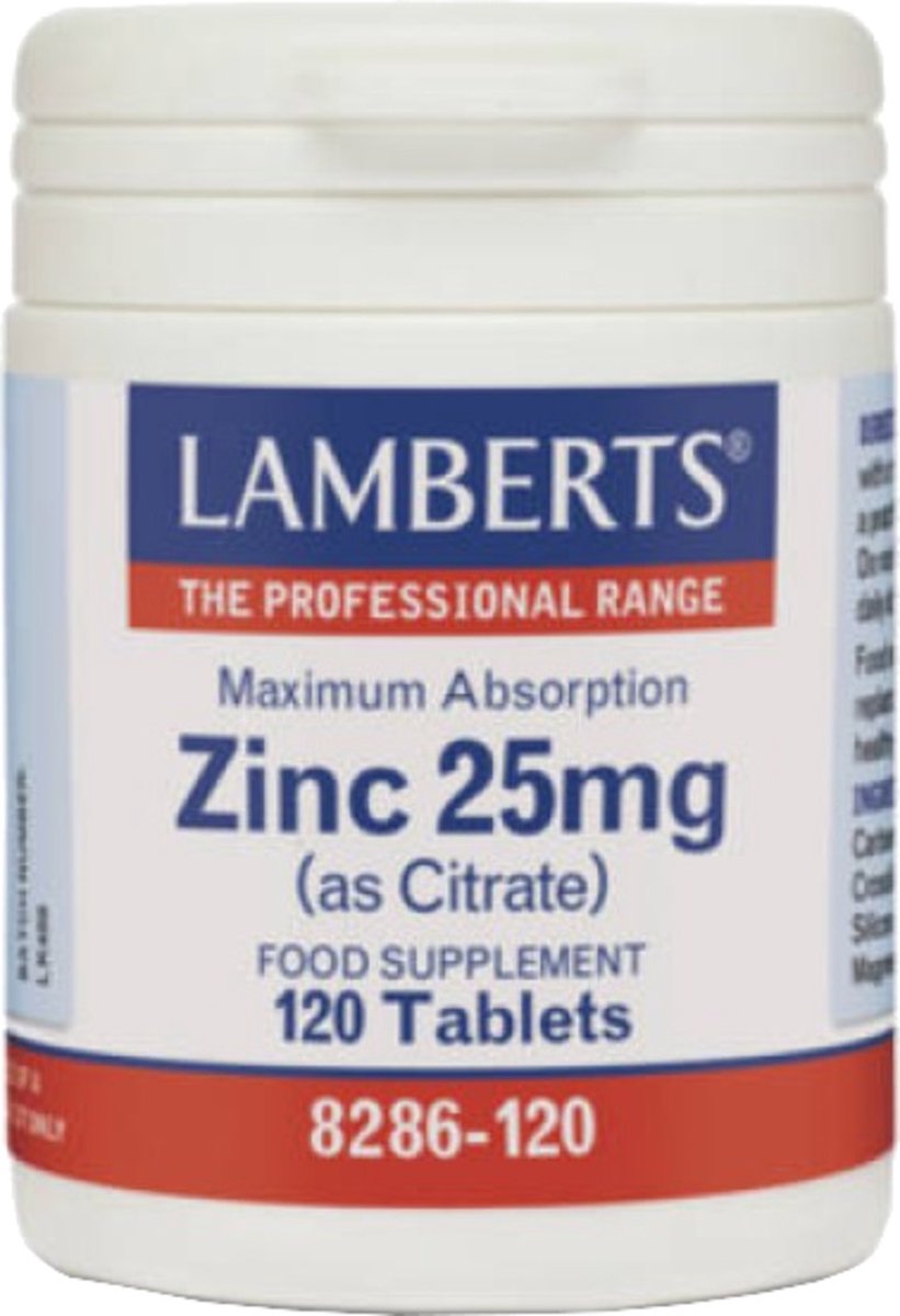 Goedkoopste Lamberts Zink citraat 25mg (120tb